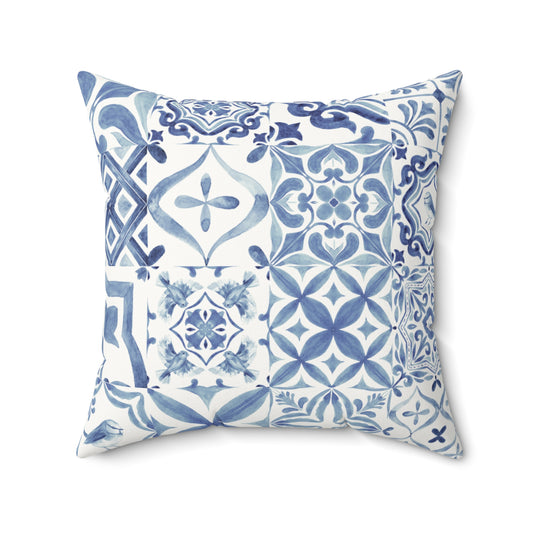 Blue Garden Pillow