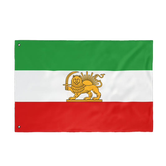 Lion and Sun Iran Flag ( 24" x 36") - No-Profit Item