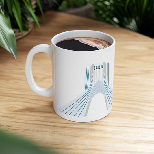 Tehran Skyline Ceramic Mug