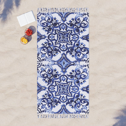 Blue Courtyard Beach Cloth