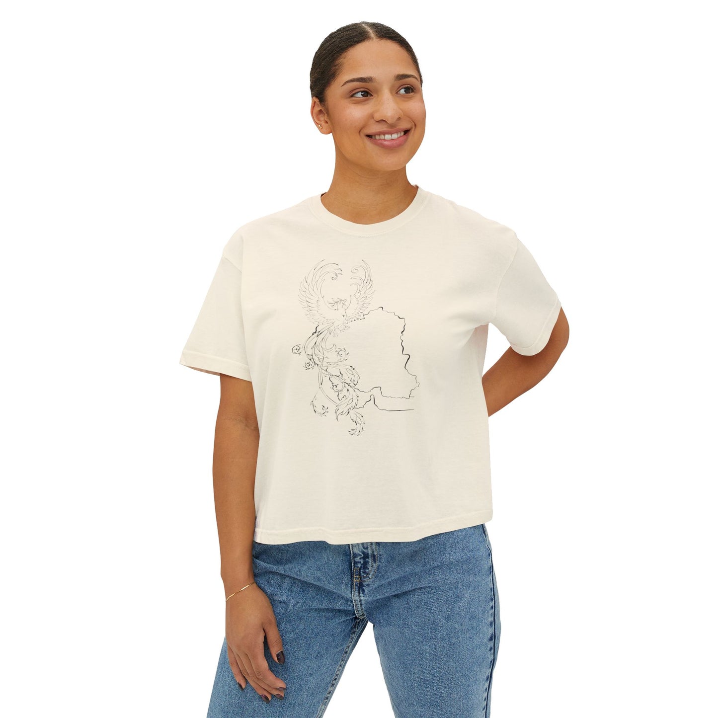 Simorgh and Iran Women's Boxy T-shirt