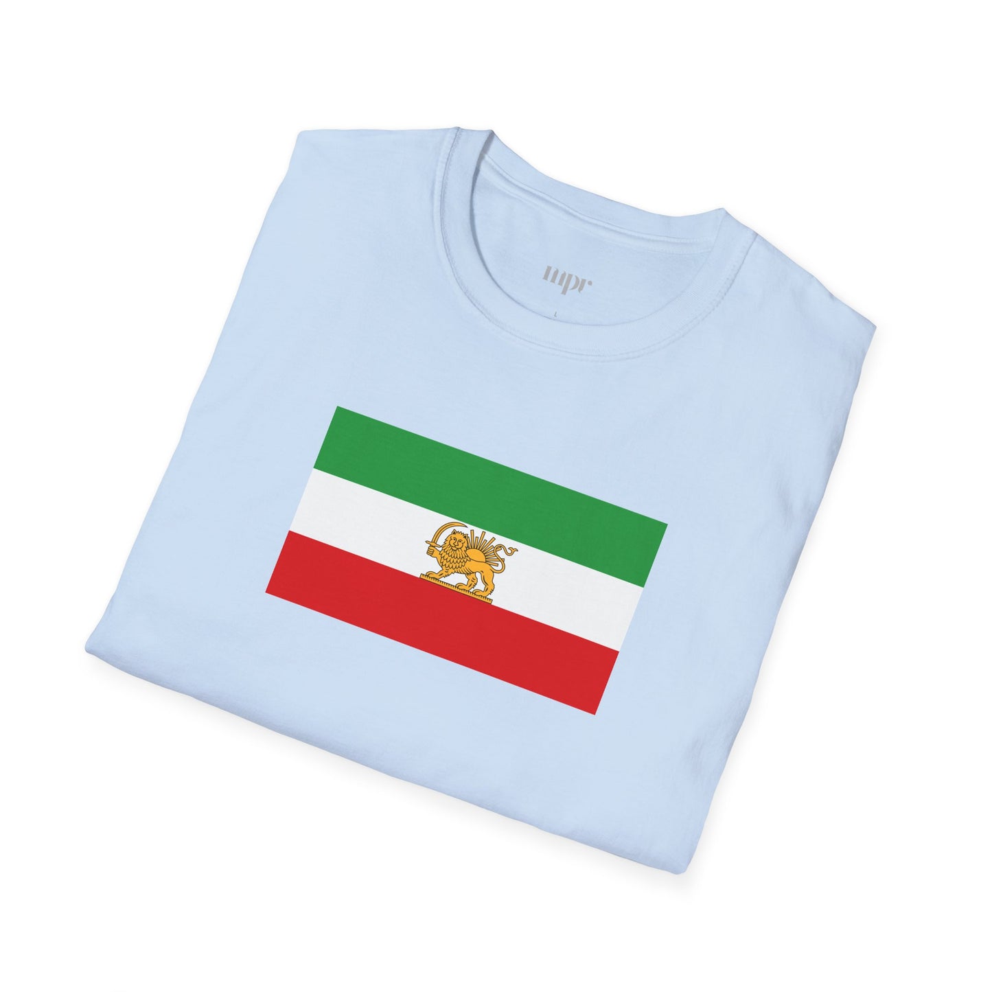 Lion and Sun Iran Flag Unisex T-Shirt