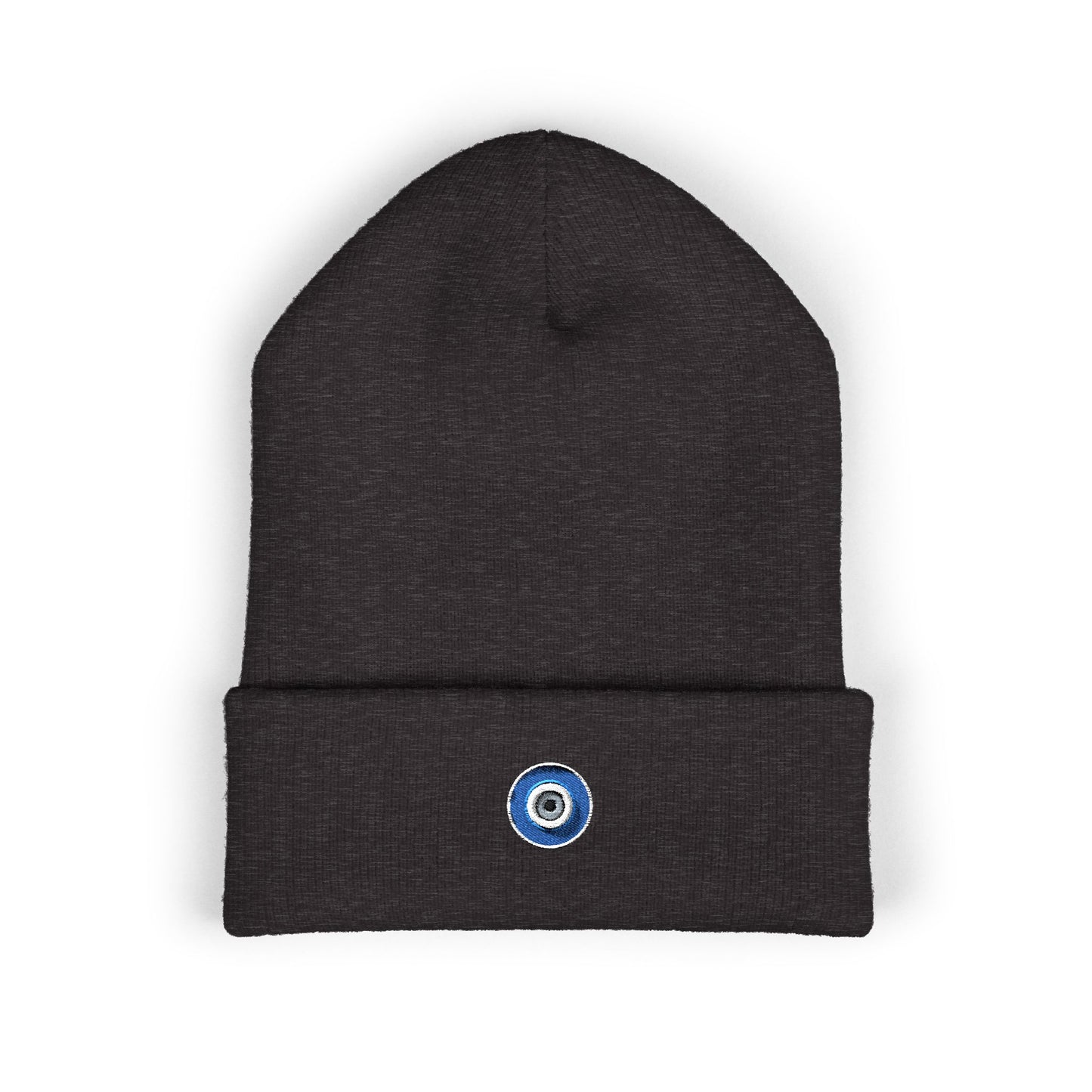 Evil Eye Cuffed Beanie (Embroidered)