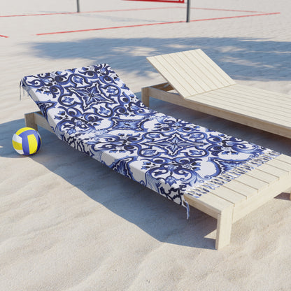 Blue Courtyard Beach Cloth