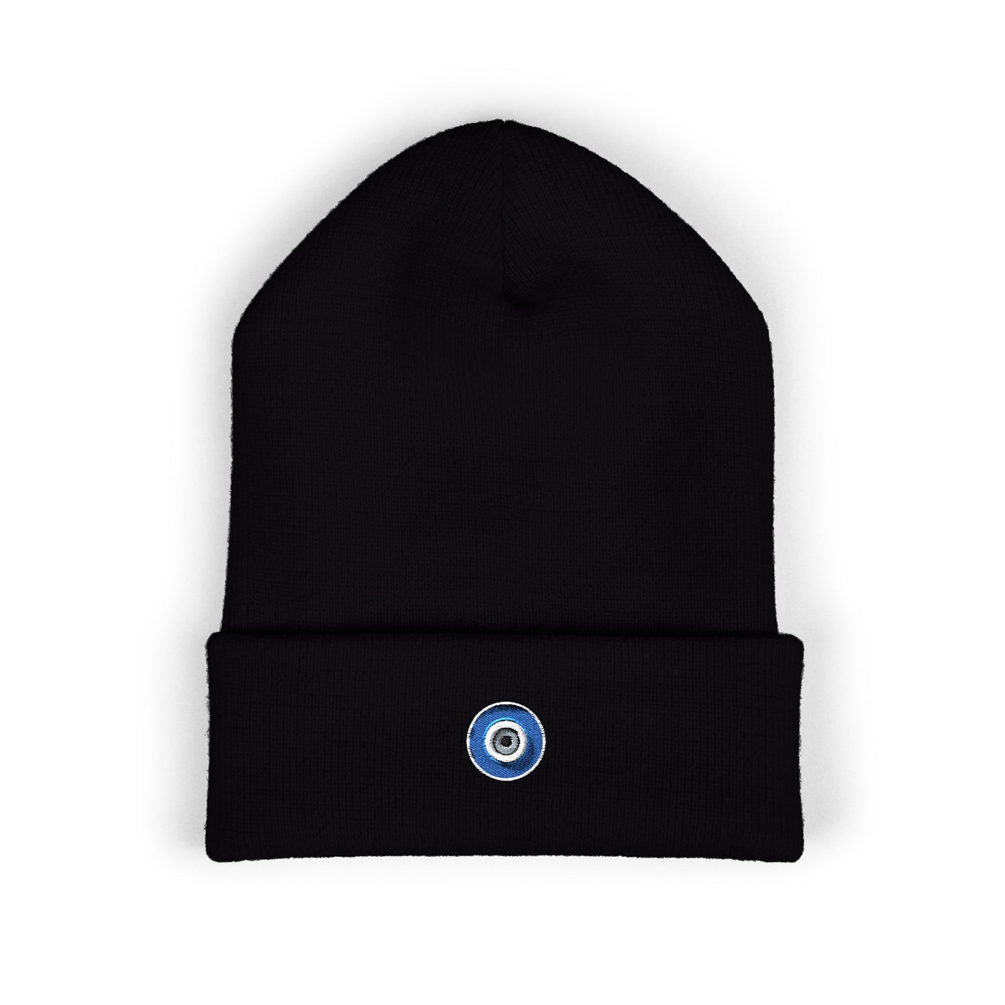 Evil Eye Cuffed Beanie (Embroidered)