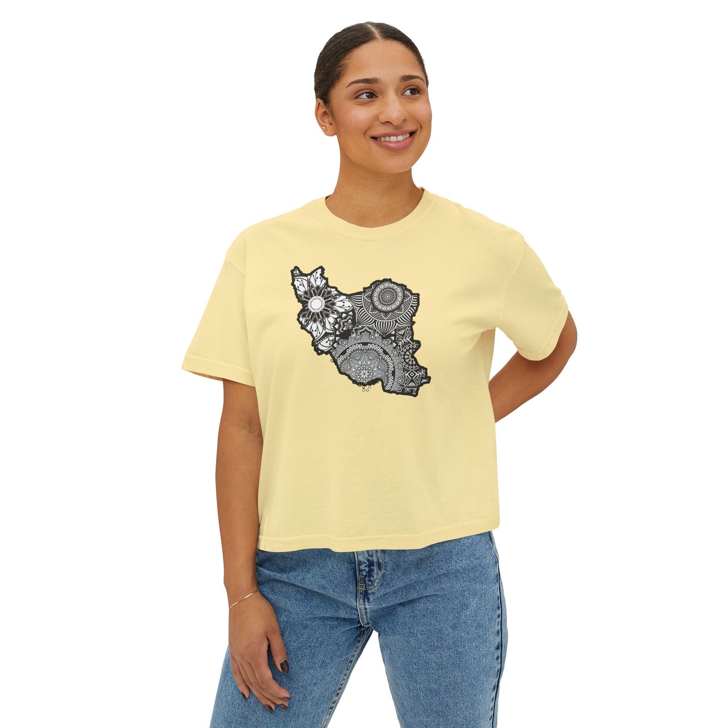 Iran Map Women's Boxy Tee
