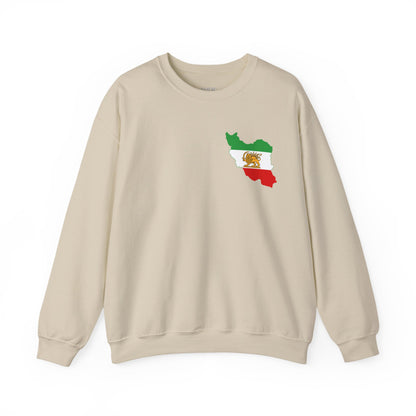 Iran Map Lion and Sun Flag Unisex Sweatshirt