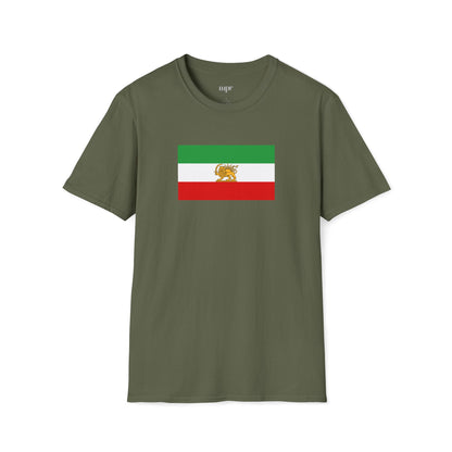 Lion and Sun Iran Flag Unisex T-Shirt