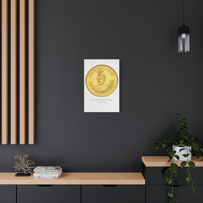 Qajar Coin Matte Canvas Wall Art