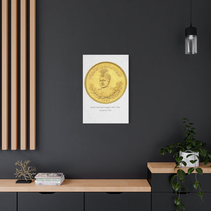 Qajar Coin Matte Canvas Wall Art