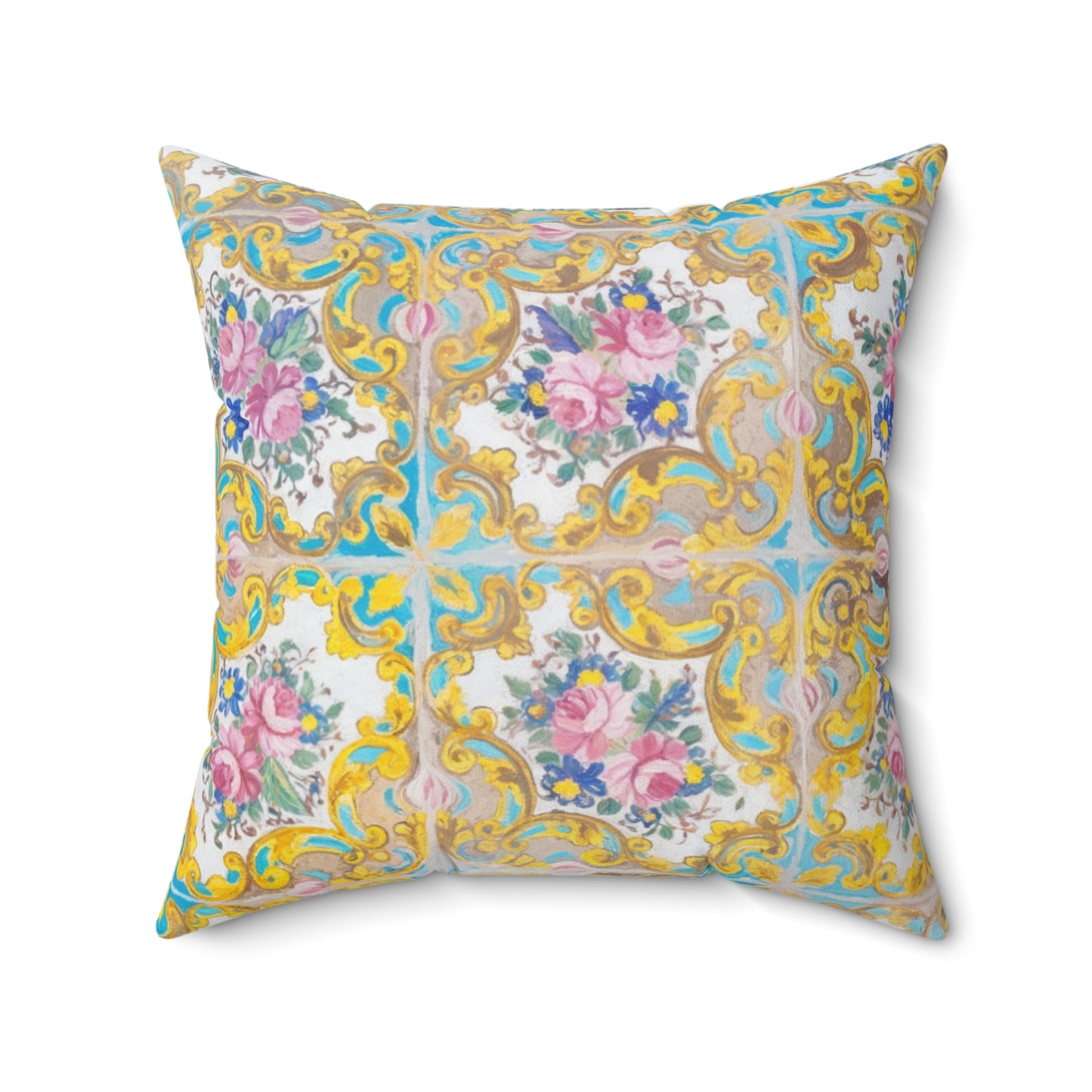 Tile Garden Decorative Pillow