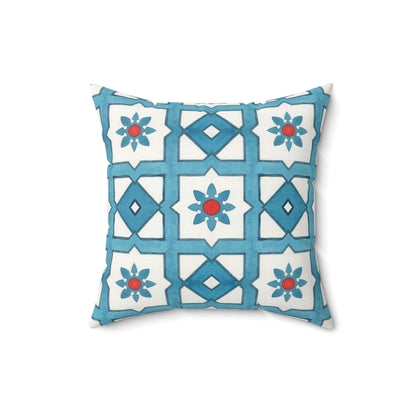 Tile Garden Pillow Decorative