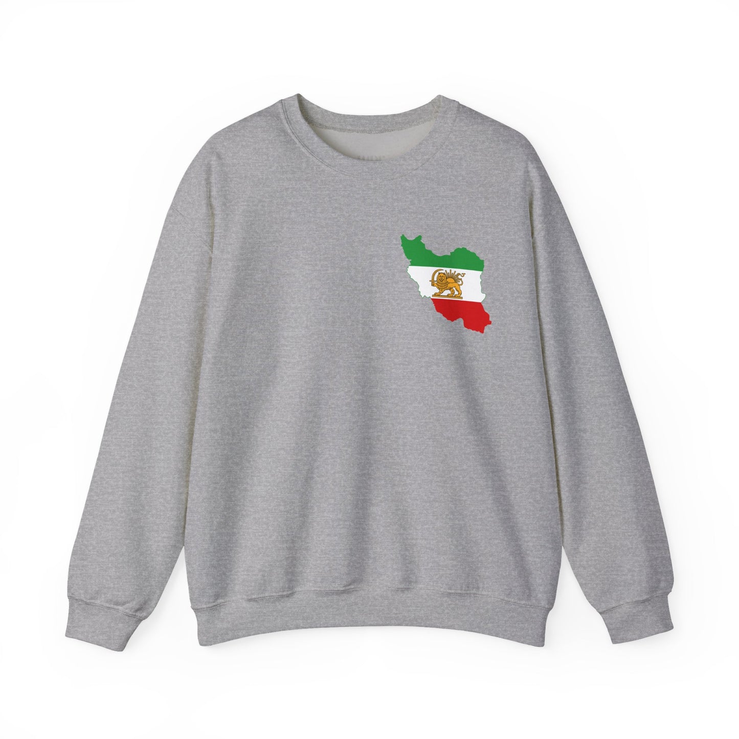 Iran Map Lion and Sun Flag Unisex Sweatshirt