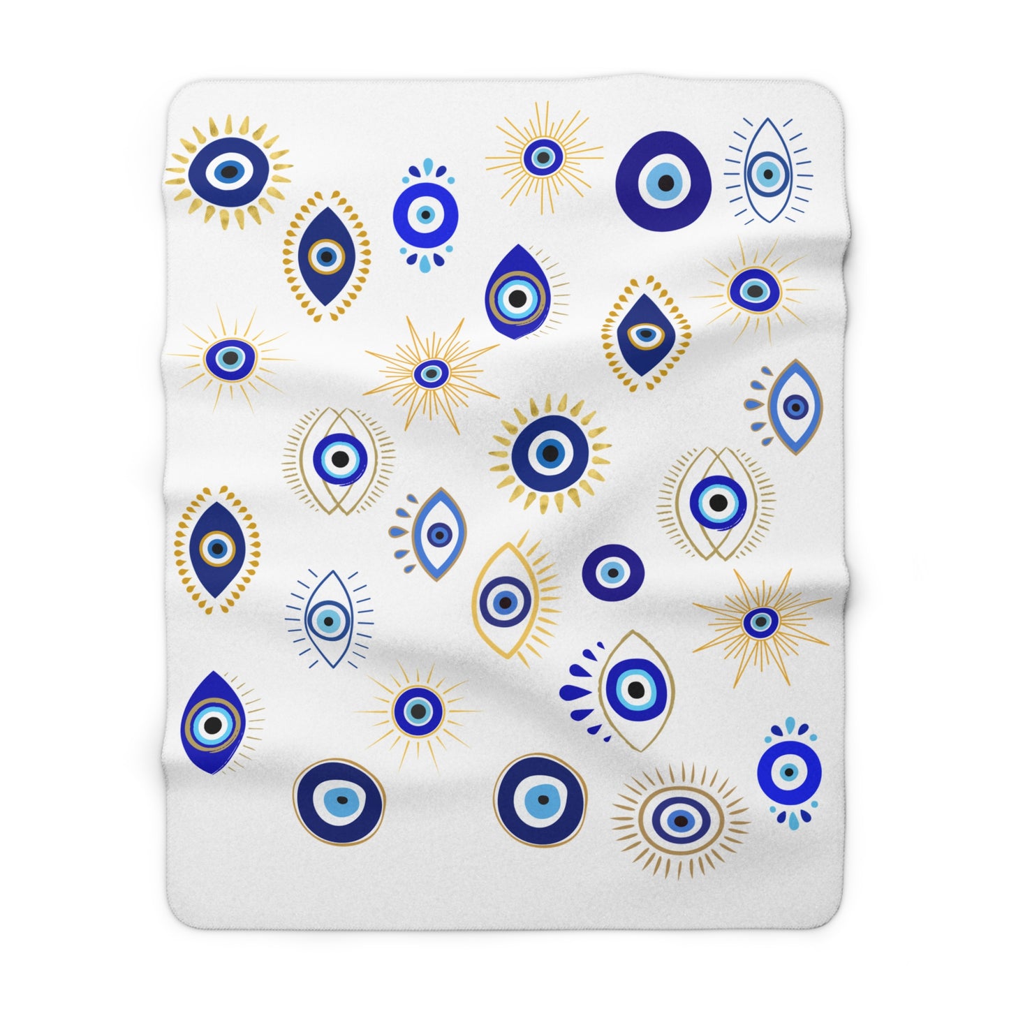 Evil Eye Sherpa Blanket
