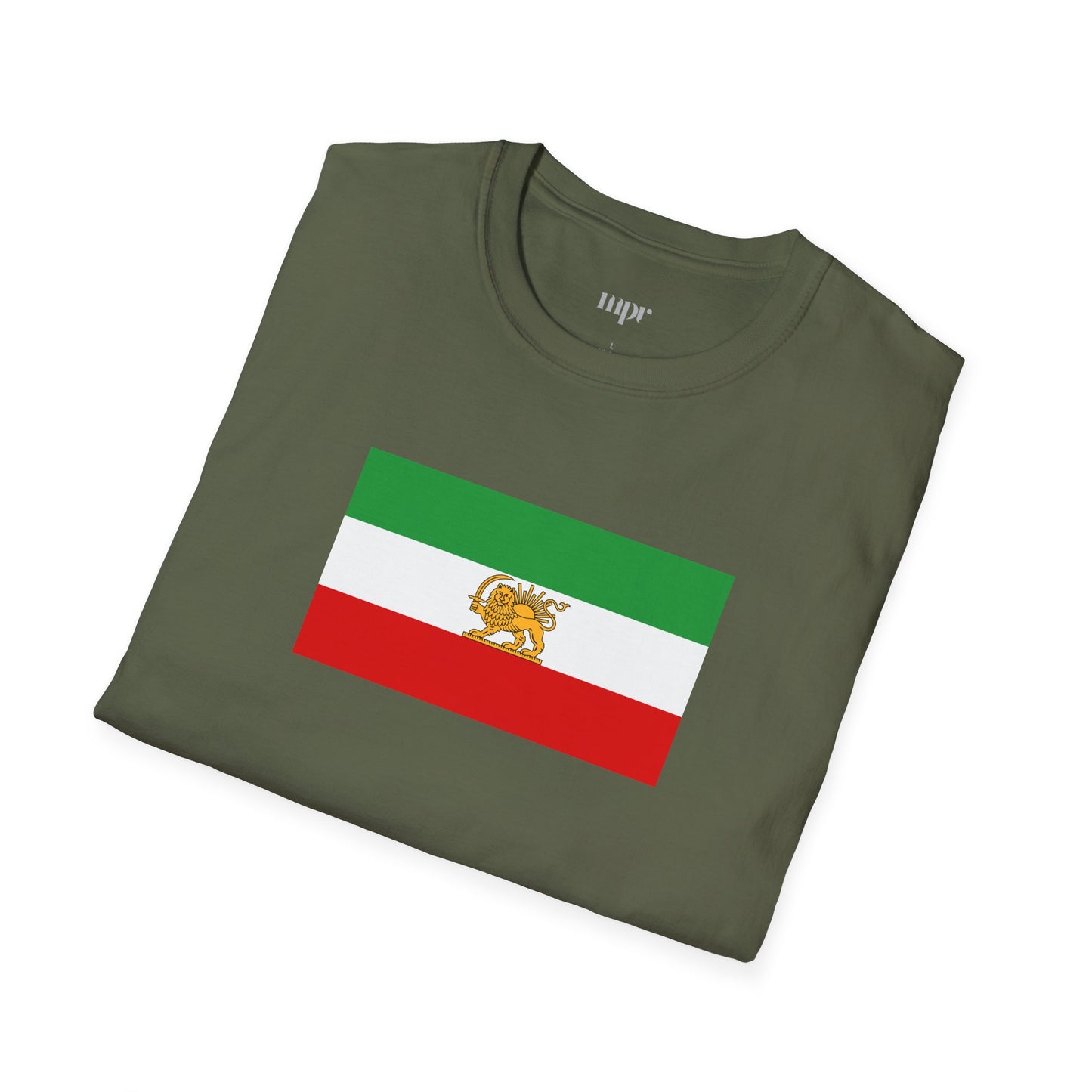 Lion and Sun Iran Flag Unisex T-Shirt