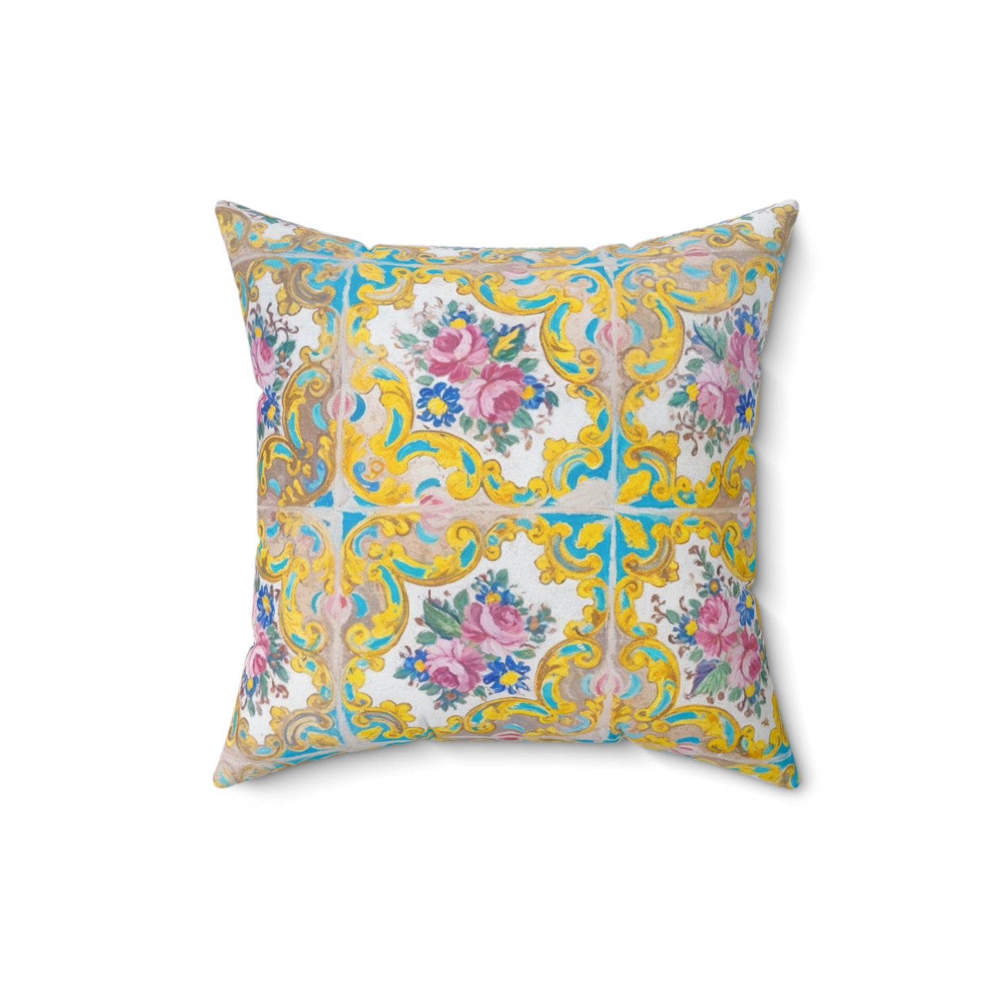 Tile Garden Decorative Pillow