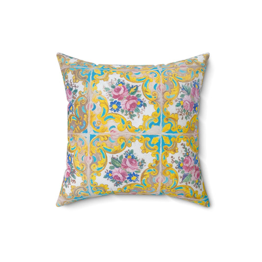Tile Garden Decorative Pillow