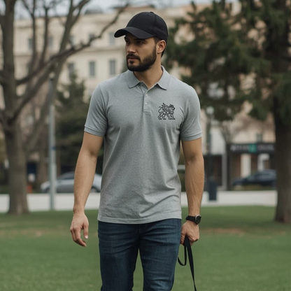 Lion of Persia Unisex Polo Shirt (Embroidered)